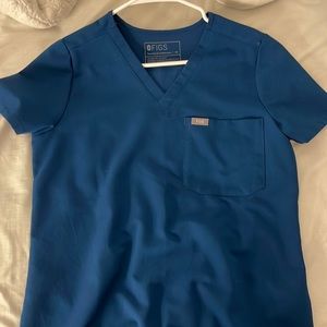 Figs dark blue  scrub top